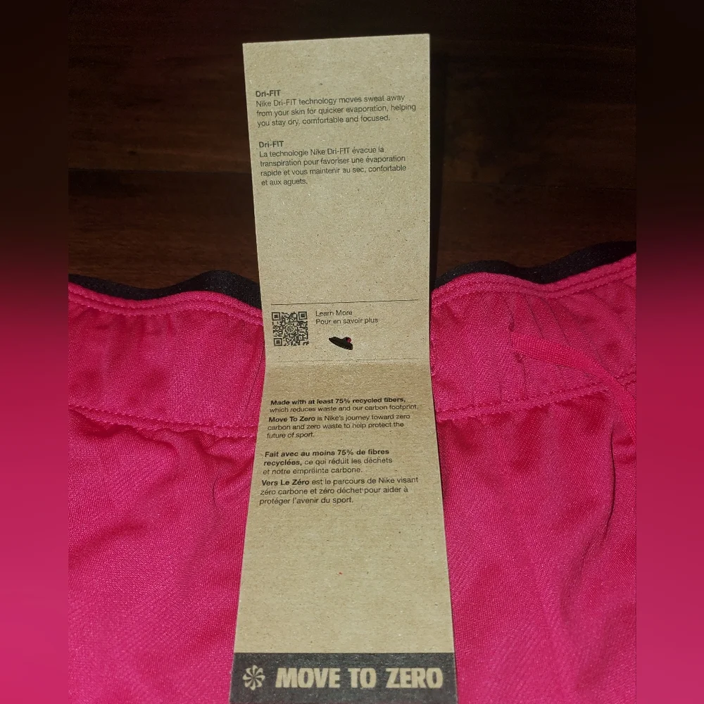 Nike Hot Pink Athletic DRI-Fit TRAINING Shorts - Picture 8 of 9